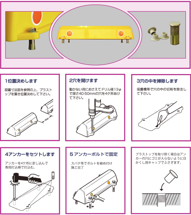 商品ラインナップ 駐車場の車止めならプラストップ 株式会社アフロデイテ